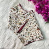 Pure Cotton Blouse Varli 3 Printed Boatneck Neck Blouse Wholesale Online